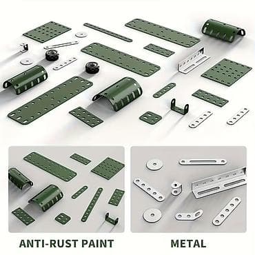 stacktrack oyuncaq dəsti: Metal Model Təyyarə Konstruksiya Dəsti - STEM yönümlü yığma dəsti — 4