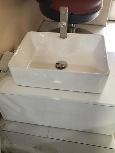 ucuz mebeler: Salon üçün ayaq yuma stendi (pedikür lavabosu) - Üst hissədə kvadrat — 2