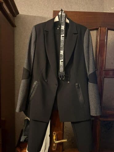 şalvar modelleri: ESPIGA qadın kostyumu – şalvar və pencək dəsti - Rəng: qara, qol — 1