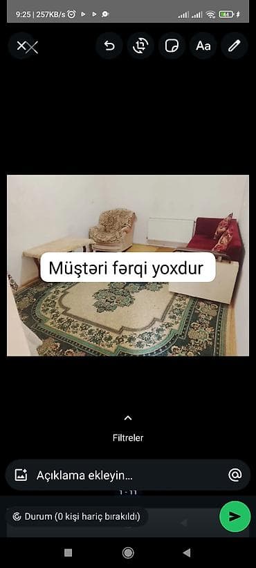 2 otaqlı ev: 70 kv. m, 2 otaqlı, İşıq, Su, Telefon — 1