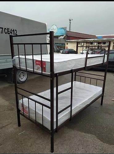 Oğlan və qız üçün, Yeni, Çarpayı, Matras ilə, Siyirməsiz, Dəmir — 6