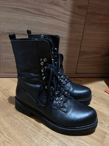 купить ботинки в баку: Размер: 36, цвет - Черный, Б/у — 3