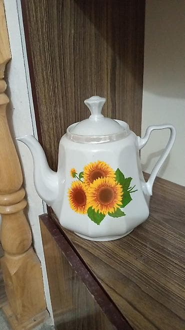 2 ton: Yeni, rəng - Ağ, Dəm caydanı, Farfor, 3-dən çox l — 2