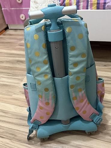 şaxta baba torbası: Uşaq üçün trolley çanta (arxalı və təkərli) - Rənglər — 3
