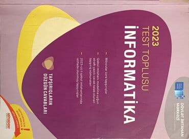 2023-cü il üçün informatika test toplusu. Topluda mövzular üzrə lalafo.az -da 2023-cü il üçün informatika test toplusu. Topluda mövzular üzrə