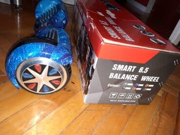 Skeytbordlar: Smart 6.5 Balance Wheel, mavi rəngdə, kosmik dizaynlı. Yenidir. Tam