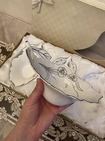 klonka sufreler: Boşqablar, 2 ədədli dəst, rəng - Ağ, Farfor, Almaniya — 9