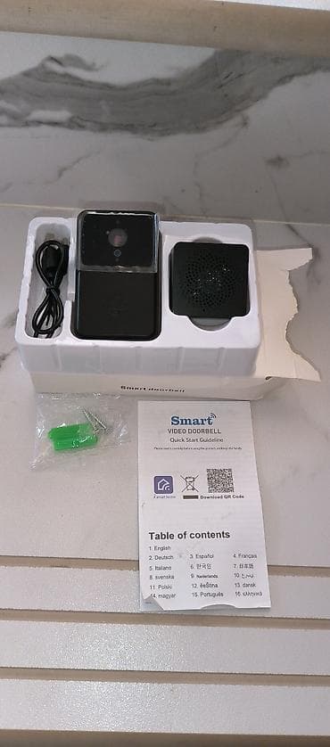 wifi kamera: Yenidir. X3pro Ağıllı Qapı Zəngi Kamerası ilə Simsiz Qapı Zəngi, HD — 2