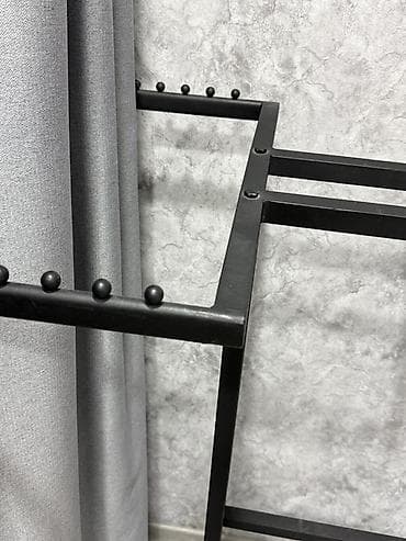 paltar vitrini: Metal geyim asqısı/çoxşaxəli vitrin stendi - Material: qalın divarlı — 4