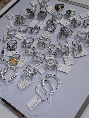 gümüş kişi üzükleri: Üzük, Gümüş, Qaşsız — 15