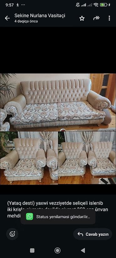 acilan kreslo: Divan, 2 kreslo — 1