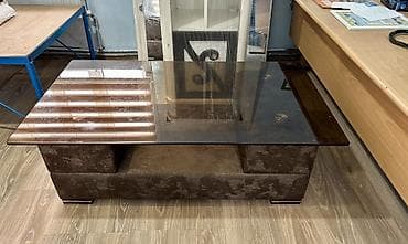 suse stol: Dördbucaq masa, Açılmayan, Təkərsiz, Şüşə, Zəmanətsiz — 1