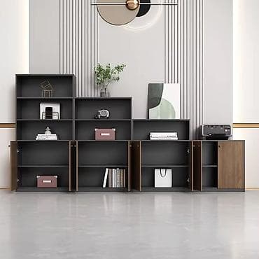 kitab skaflari: Məhsul: Modul tipli ofis/ev kitabxana və saxlanma dolabı dəsti — 2