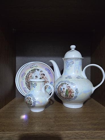 cay servis: Çay dəsti, rəng - Ağ, Farfor — 1