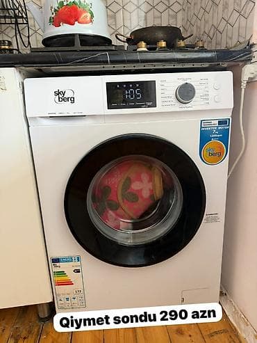 Paltaryuyan maşın 7 kq, Avtomat, Qurutmasız, Kredit yoxdur