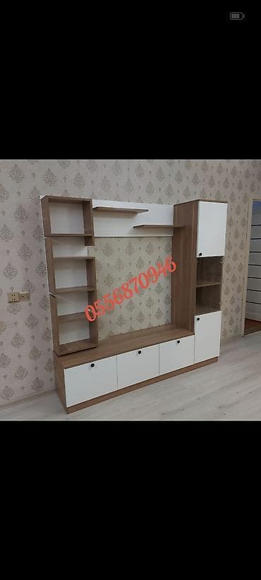 kitap rəfi: Yeni, Düz TV altlığı, Polkalı, Laminat, Rusiya — 5