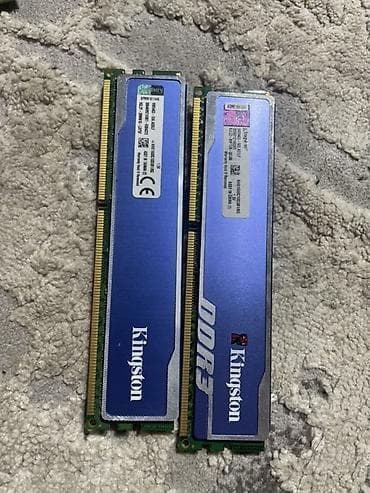 Operativ yaddaş (RAM): Kingston DDR3 masaüstü RAM modulları - Brend: Kingston - Tip: DDR3 — 1