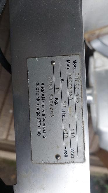 SIRMAN Topaz 195 ət/pendir/kəsmək üçün dilimləyici (İtaliya) - — 4