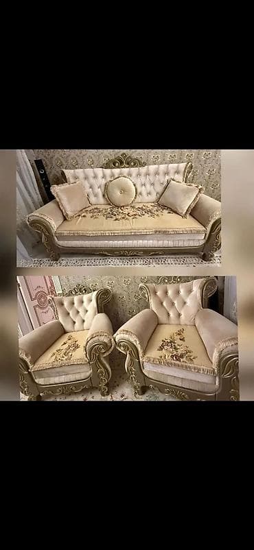 kreditle kunc divan: ✔️700 man(Xırdalan, AAAF park). Riyad mebelden alınıb. Divan+2 kreslo — 1