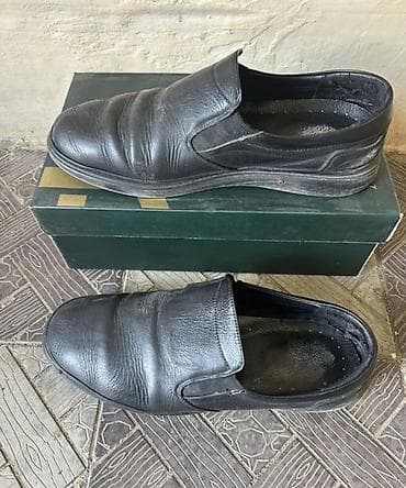Qara dəridən slip-on kişi ayaqqabıları - Model: klassik slip-on — 2