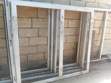 işlənmiş kombi radiatorları: (Eni) pəncərə cərcivəsi(1.65×2.37) 1əd pəncərə cərcivəsi (1.38×2.95) — 1