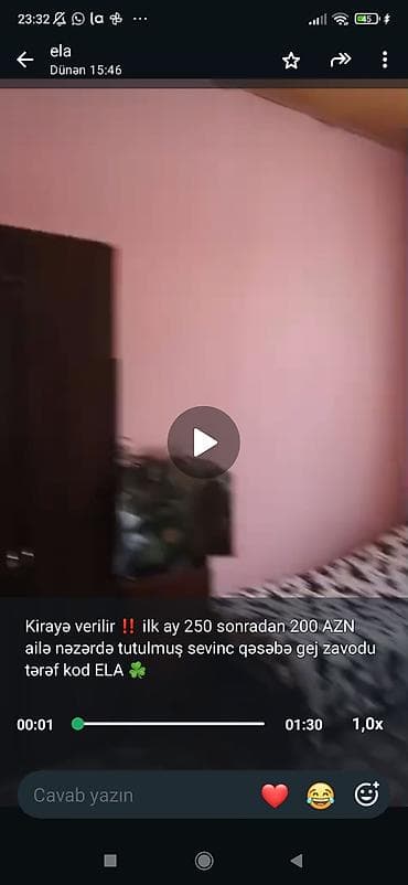 gen: Kirayə mənzil – Azərtifaq, 5/4 mərtəbə, 3 otaqlı Qiymət: 400 AZN — 4