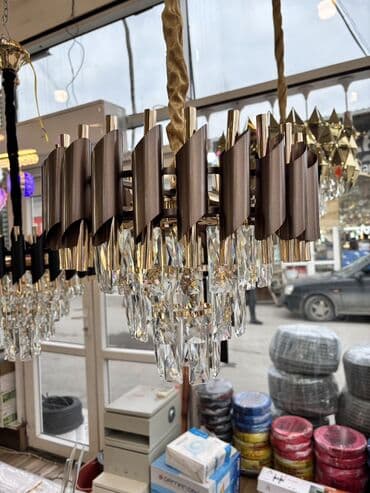 Çılçıraq, 10 və daha çox lampa, Metal