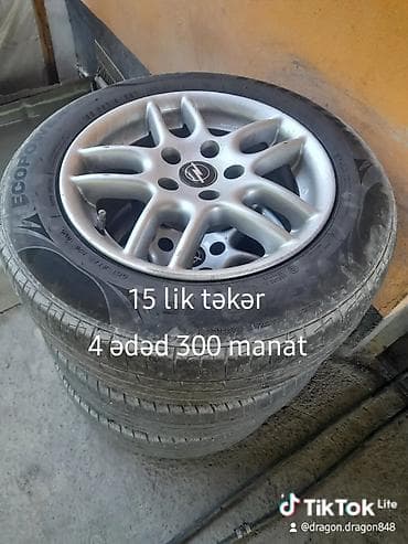 yanacaq ceni satilir: 15-lik disklər və şinlər dəsti - Komplekt: 4 ədəd - Ölçü: R15 — 1