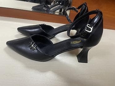 женские вечерние туфли: Qadınlar üçün zərif ayaqqabı kolleksiyası - Rəng: qara - Üst dizayn — 2