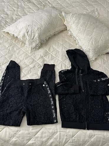 qara köynək: Qara krujeva dəst – hoodie və şort-etek (skort) - Dəst tərkibi — 1