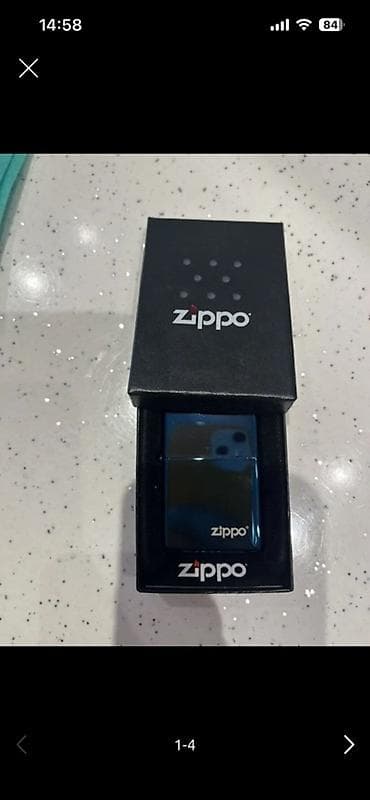 Zippo benzinli alışqan – mavi xrom (Made in USA) - Brend: Zippo - — 4