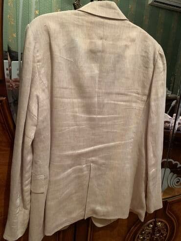 qara uzun don: Pencək, Massimo Dutti, Kətan, L — 2