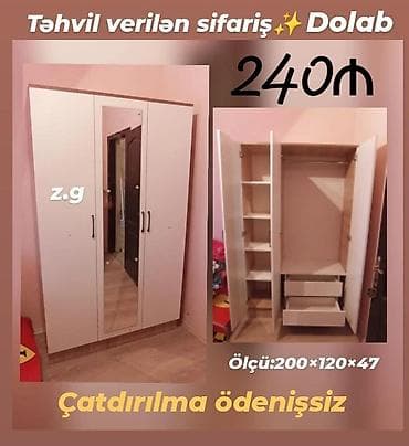 *Təhvil verilən Sifariş 💫* *✔️ Dolab 240Azn* ✔️Material Rusiya