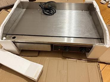 grill aparati: Elektrikli planşa/gril plitəsi - Paslanmayan poladdan hazırlanmış — 3