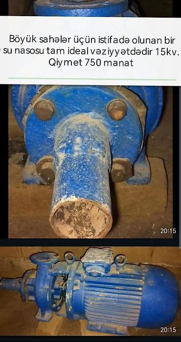 yer saatları: Nasos, Suvarma üçün, quraşdırılma Səthi — 1