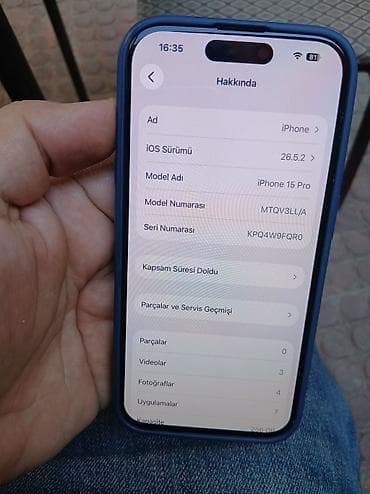 IPhone 15 Pro, 256 GB, Blue Titanium, Zəmanət, Barmaq izi, Simsiz şarj — 6