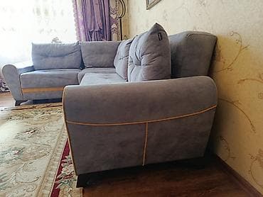 servant mebel: Künc divan, Açılmayan, Bazasız, Vеlur parça — 4