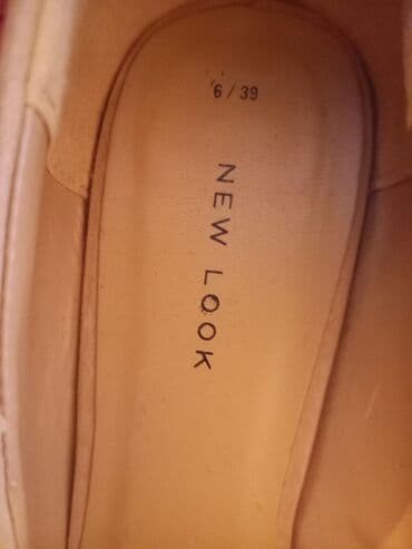 4xl nece razmerdi: Tuflilər, Ölçü: 39, rəng - Bej, İşlənmiş — 5