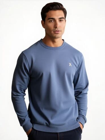 yeni model: Kişi sweatshirt – minimalist dizayn, rahat kəsim - Model: Klassik — 2