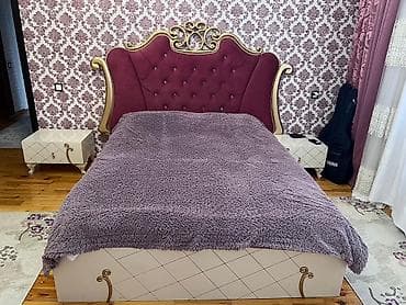 lalafo divan kreslo: Yataq otağı mebel dəsti - Klassik-royal üslubda dizayn: krem rəngli — 1