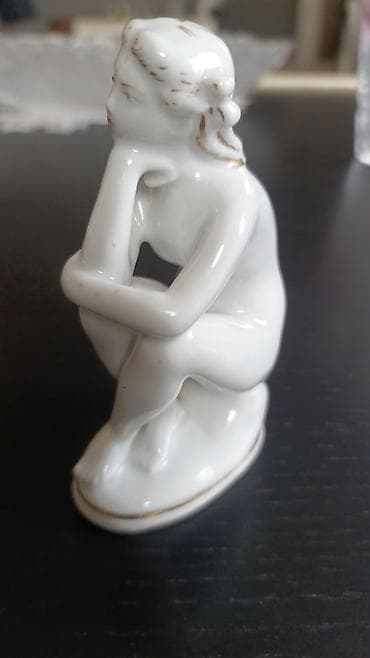 suvenir gəmi: Fiqur, Keramika, rəng - Ağ — 1