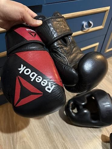 Əlcəklər: Az işlənib uşaqlar üçün Reebok boks əlcəkləri və qoruyucu dəst - — 1