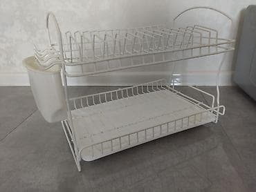 tavalar: İkiqat qabqacaq quruducu rəf( 2 AY İSTİFADƏ OLUNUB) - Material: metal — 1