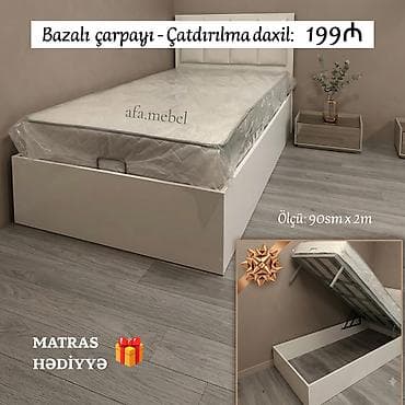Новый, Односпальная кровать, С подъемным механизмом, С матрасом — 3