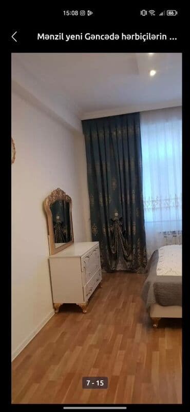 lalafo долгосрочная аренда квартир: Mənzil 3 otaqlıdır Gəncə şəhərində Hərbiçilərin binasında yerləşir — 1