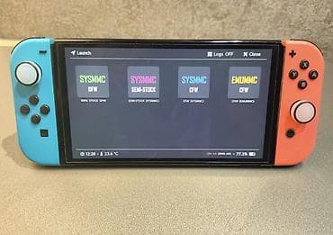 Elektronika: Nintendo Switch konsolu – neon mavi/qırmızı Joy‑Con nəzarətçiləri ilə — 4