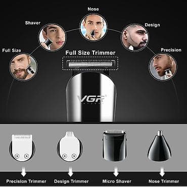 тример: VGR V 107 - 5in1 trimmer dəsti / Shaver / 600mah / İPX6 / LED Displey — 4