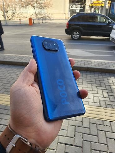 Poco X3 NFC, 128 GB, rəng - Göy, Zəmanət, Sensor, Barmaq izi