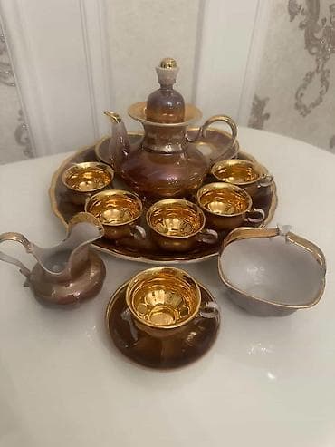 cofee: Qəhvə dəsti, rəng - Qəhvəyi, 6 nəfərlik — 1