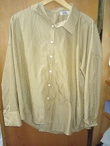 Верхняя одежда: EFIL brendinin zolaqlı köynəyi - Model: klassik düyməli köynək - — 2